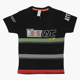 Boys Half Sleeves T-Shirt - Black, Boys T-Shirts, Chase Value, Chase Value