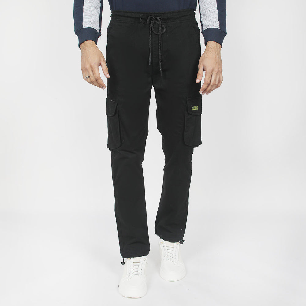 Men's Revolt Cargo Trouser - Black, Men's Lowers & Sweatpants, Chase Value, Chase Value