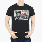 Men's Half Sleeves T-Shirt - Black, Men's T-Shirts & Polos, Chase Value, Chase Value