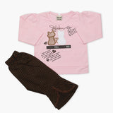 Newborn Girls Full Sleeves Suit - Pink, Newborn Girls Winterwear, Chase Value, Chase Value