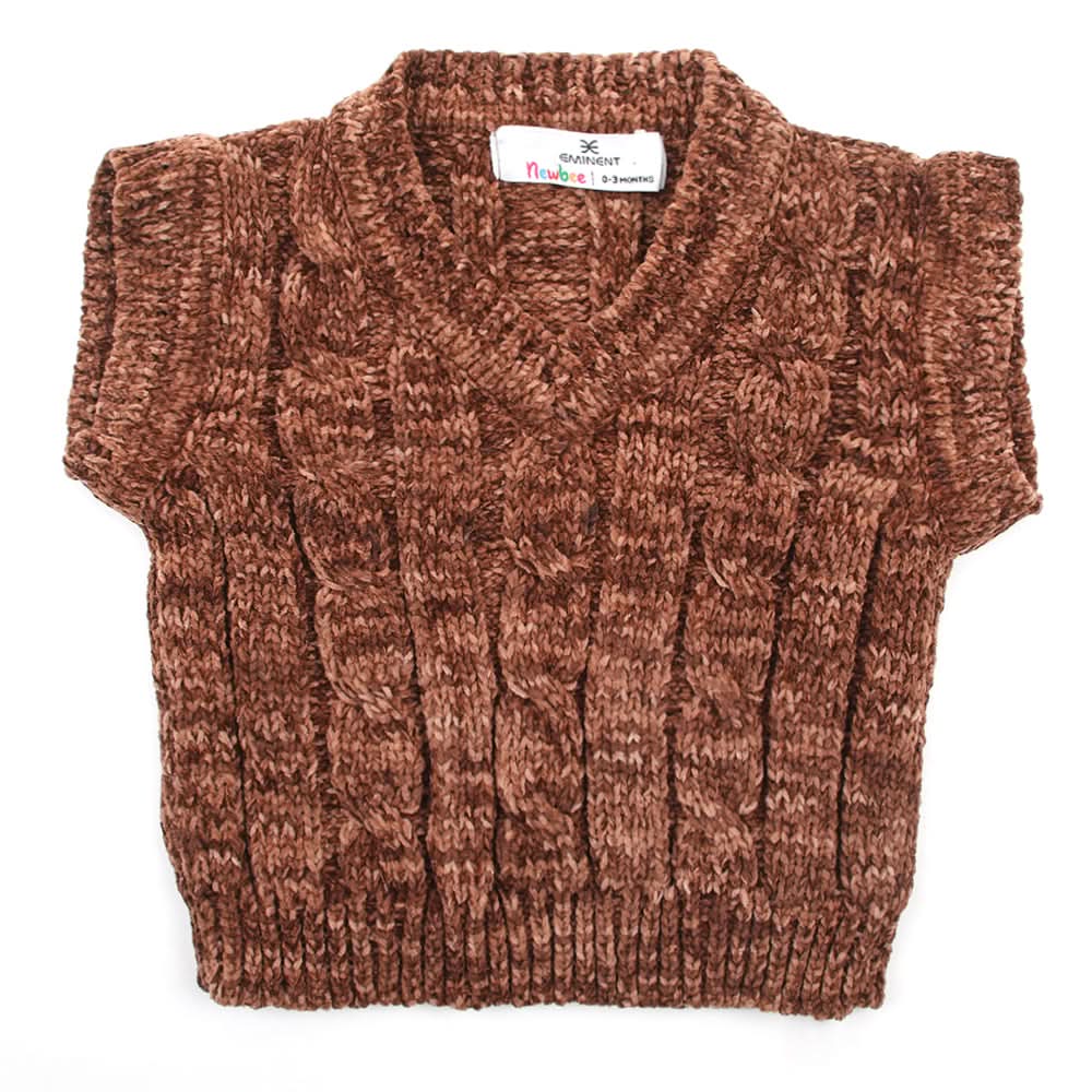 Newborn Girls Sweater - Brown, Newborn Girls Winterwear, Chase Value, Chase Value