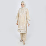 Women's Chambray Emboridered 2pcs Suit - Skin, Women Shalwar Suits, Chase Value, Chase Value