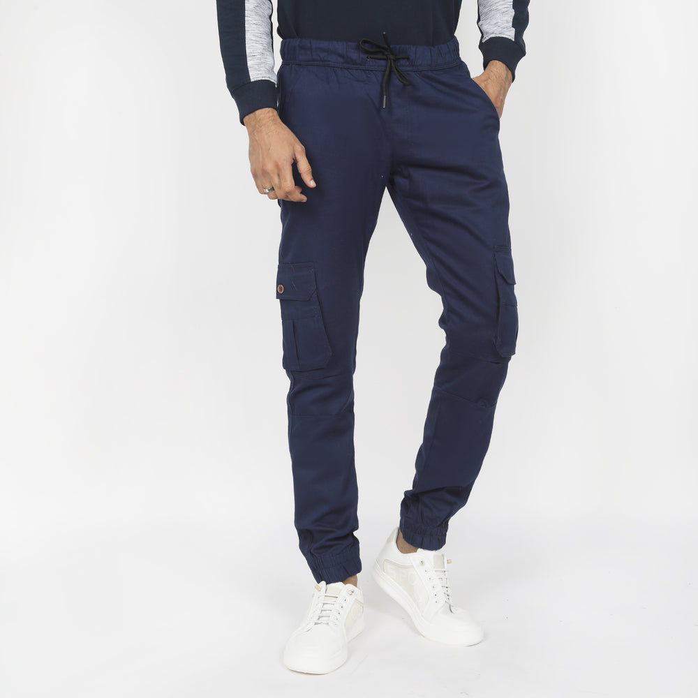 Men's Cotton Cargo Pant - Navy Blue, Men's Casual Pants & Jeans, Chase Value, Chase Value