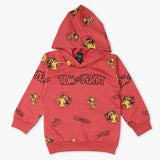 Boys Full Sleeves Hoodie T-Shirt - Dark Pink, Boys T-Shirts, Chase Value, Chase Value