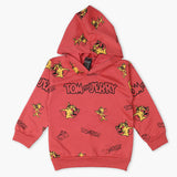 Boys Full Sleeves Hoodie T-Shirt - Dark Pink, Boys T-Shirts, Chase Value, Chase Value