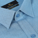 Eminent Men's Tailored Fit Chambray Formal Shirt - Blue, Men's Shirts, Eminent, Chase Value