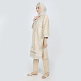 Women's Chambray Emboridered 2pcs Suit - Skin, Women Shalwar Suits, Chase Value, Chase Value