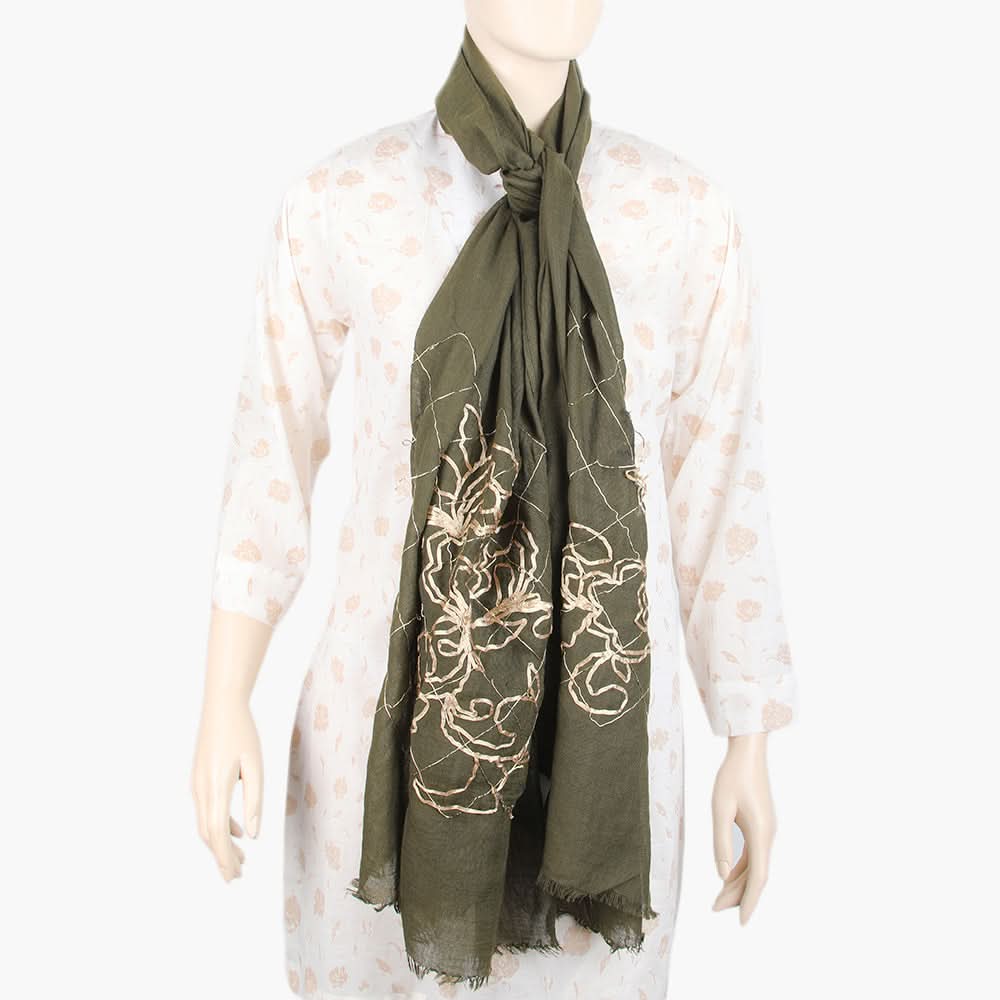 Women's Chiffon Dupatta - Green, Women Dupatta, Chase Value, Chase Value