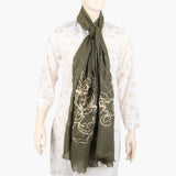 Women's Chiffon Dupatta - Green, Women Dupatta, Chase Value, Chase Value