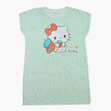 Women's Long Nighty T-Shirt - Light Green, Women Night Suit, Chase Value, Chase Value