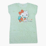 Women's Long Nighty T-Shirt - Light Green, Women Night Suit, Chase Value, Chase Value