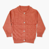 Newborn Girls Sweater - Rust, Newborn Girls Winterwear, Chase Value, Chase Value