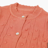 Newborn Girls Sweater - Rust, Newborn Girls Winterwear, Chase Value, Chase Value