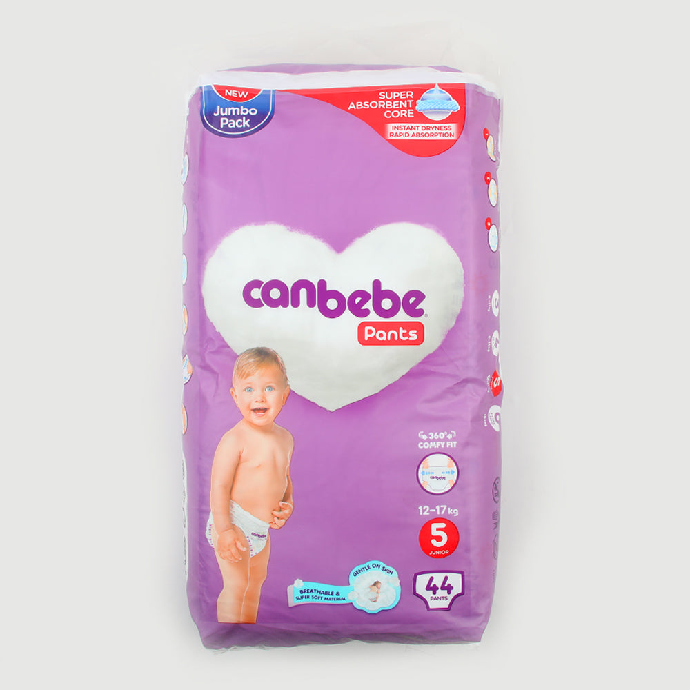 Canbebe Pants Jumbo Pack, No. 5 Junior, 12-18 KG, 44-Pack, Diapers & Wipes, Canbebe, Chase Value