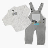 Newborn Boys Full Sleeves Romper 2pcs - White, Newborn Boys Winterwear, Chase Value, Chase Value