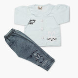 Newborn Girls Full Sleeves Suit - Light Blue, Newborn Girls Winterwear, Chase Value, Chase Value