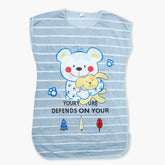 Women's Long Nighty T-Shirt - Grey, Women Night Suit, Chase Value, Chase Value