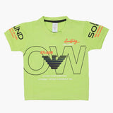 Boys Half Sleeves T-Shirt - Light Green, Boys T-Shirts, Chase Value, Chase Value