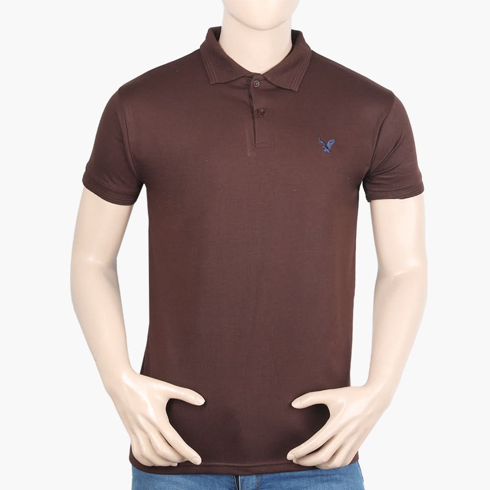 Men's Half Sleeves T-Shirt - Dark Brown, Men's T-Shirts & Polos, Chase Value, Chase Value