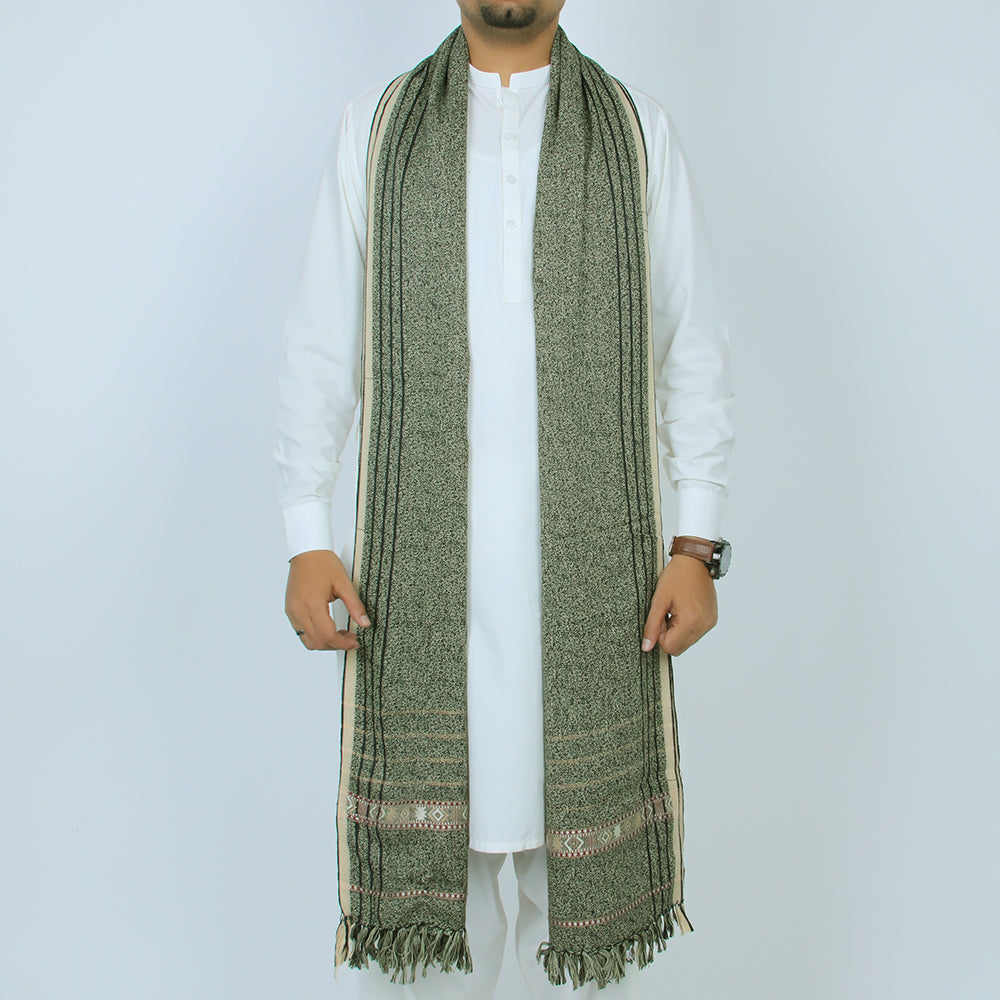 Men’s Winter Shawl - Grey Black, Men's Shawls & Mufflers, Chase Value, Chase Value