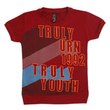Boys Half Sleeves T-Shirt - Maroon, Boys T-Shirts, Chase Value, Chase Value