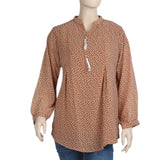 Women's Western Top - Brown, Women T-Shirts & Tops, Chase Value, Chase Value