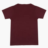 Boys Half Sleeves T-Shirt - Maroon, Boys T-Shirts, Chase Value, Chase Value