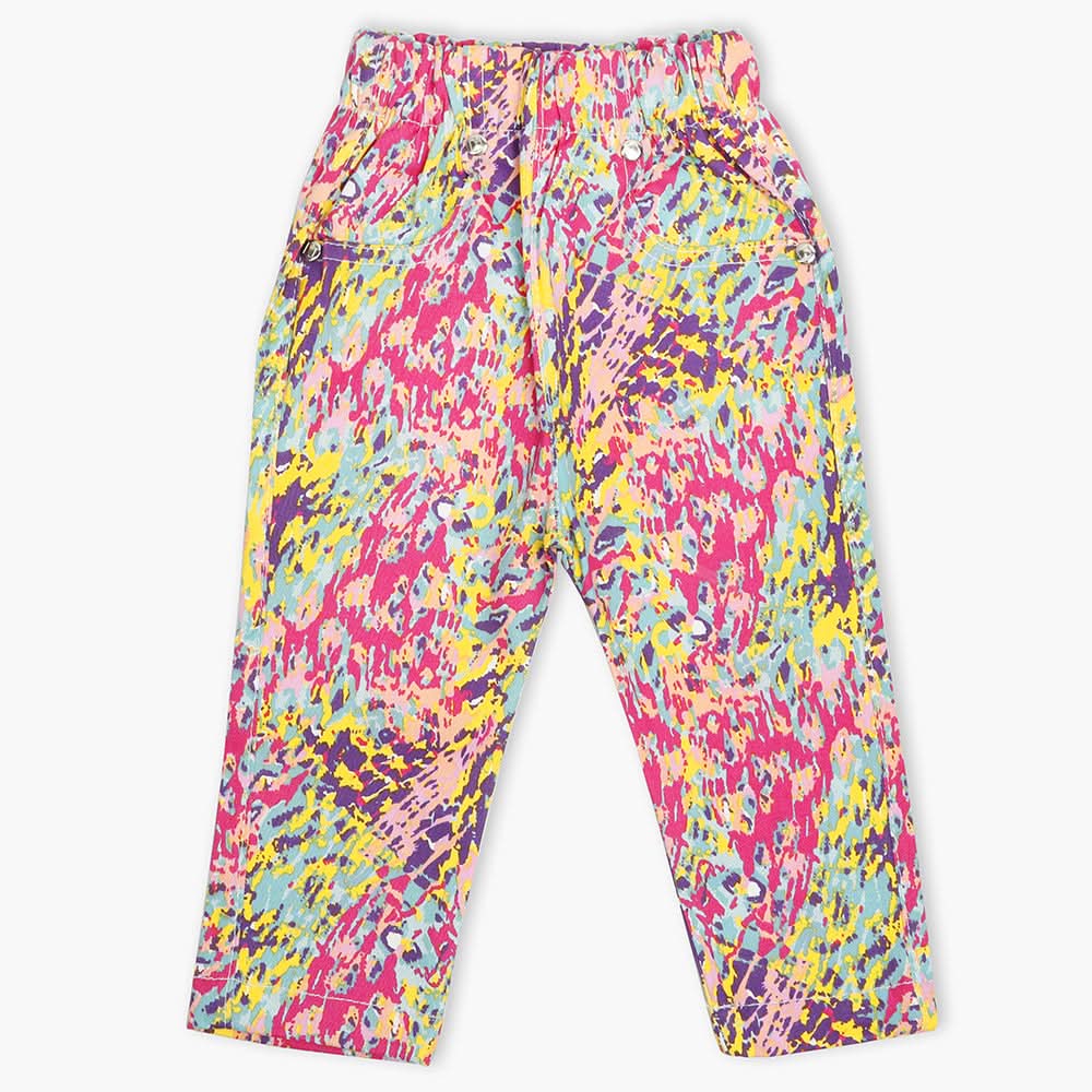 Girls Printed Pant - Multi Color, Girls Pants & Capri, Chase Value, Chase Value