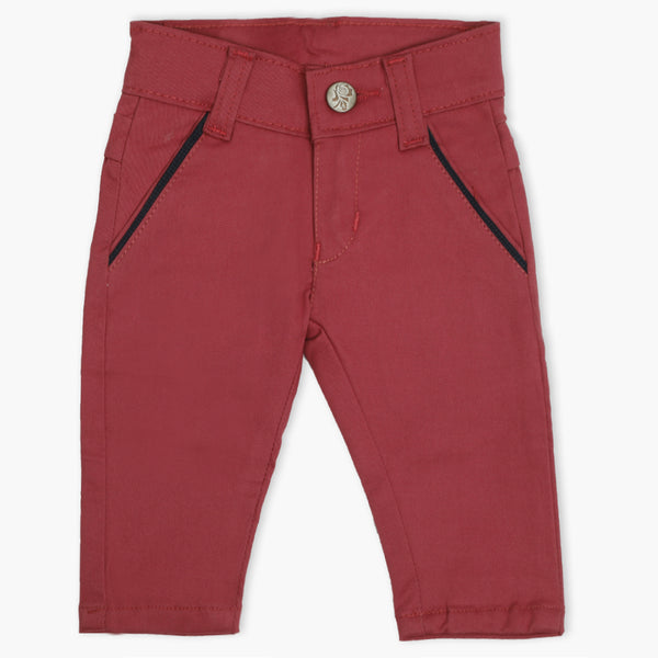 Newborn Boys Cotton Pant - Dark Pink, Newborn Boys Shorts & Pants, Chase Value, Chase Value
