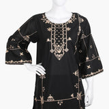 Women's Embroidered 2Pcs Suit - Black, Women Shalwar Suits, Chase Value, Chase Value