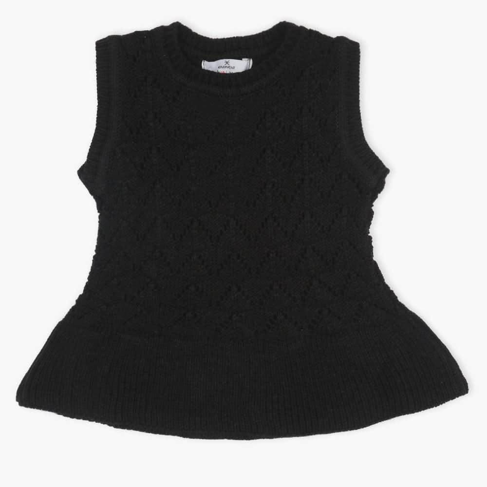 Newborn Girls Sweater - Black, Newborn Girls Winterwear, Chase Value, Chase Value