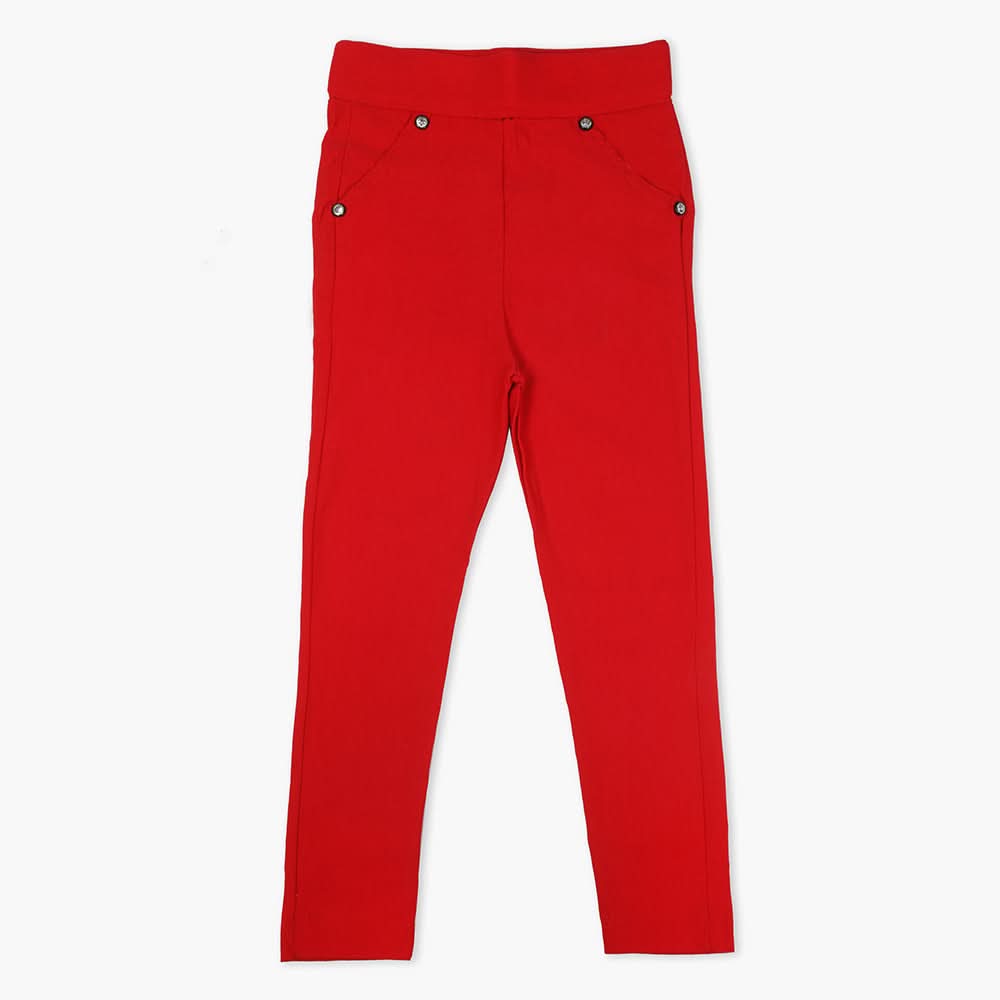 Girls Pant - Red, Girls Pants & Capri, Chase Value, Chase Value