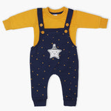 Newborn Boys Full Sleeves Romper 2pcs - Navy Blue, Newborn Boys Winterwear, Chase Value, Chase Value