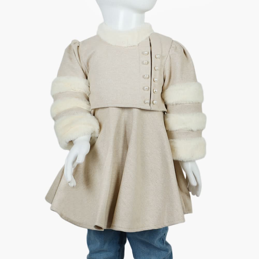 Girls Frock - Beige, Girls Frocks, Chase Value, Chase Value