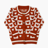 Newborn Girls Sweater - Brown, Newborn Girls Winterwear, Chase Value, Chase Value
