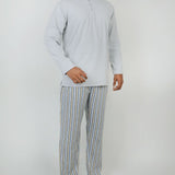 Men's Full Sleeves Night Suit - Grey, Men's Nightwear, Chase Value, Chase Value