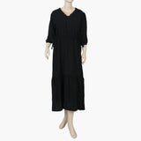 Women's Western Long Maxi - Black, Women T-Shirts & Tops, Chase Value, Chase Value
