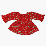 Newborn Girls Frock - Red, Newborn Girls Winterwear, Chase Value, Chase Value