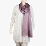 Women's Banarsi Silk Plain Dupatta - Purple, Women Dupatta, Chase Value, Chase Value