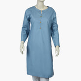 Women's Plain Kurti - Grey, Women Ready Kurtis, Chase Value, Chase Value