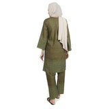 Women's Embroidered 2pcs Stitched Suit - Olive Green, Women Shalwar Suits, Chase Value, Chase Value