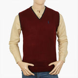 Men's Sleevless Sweater - Maroon, Men's Sweater & Sweat Shirts, Chase Value, Chase Value