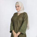Women's Embroidered 2pcs Stitched Suit - Olive Green, Women Shalwar Suits, Chase Value, Chase Value