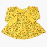 Newborn Girls Frock - Yellow, Newborn Girls Winterwear, Chase Value, Chase Value