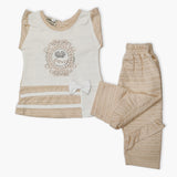 Newborn Girls Full Sleeves Suit - Light Brown, Newborn Girls Winterwear, Chase Value, Chase Value