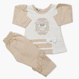 Newborn Girls Full Sleeves Suit - Light Brown, Newborn Girls Winterwear, Chase Value, Chase Value