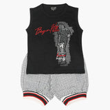 Boys Sando Suit - Black, Boys Sets & Suits, Chase Value, Chase Value