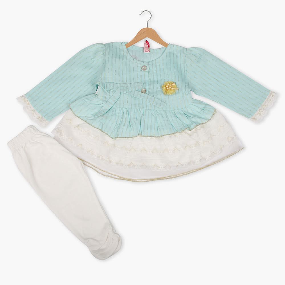 Newborn Girls Suit - Cyan, Newborn Girls Sets & Suits, Chase Value, Chase Value