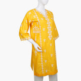 Women's Embroidered Kurti - Yellow, Women Ready Kurtis, Chase Value, Chase Value