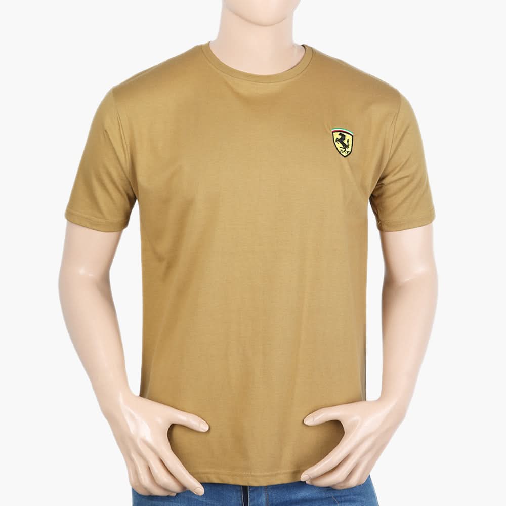 Men's Half Sleeves T-Shirt - Brown, Men's T-Shirts & Polos, Chase Value, Chase Value